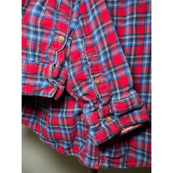 Abercrombie & Fitch Women's Plaid Flannel Long Sleeve Shirt, Size S - Picture 6 of 10